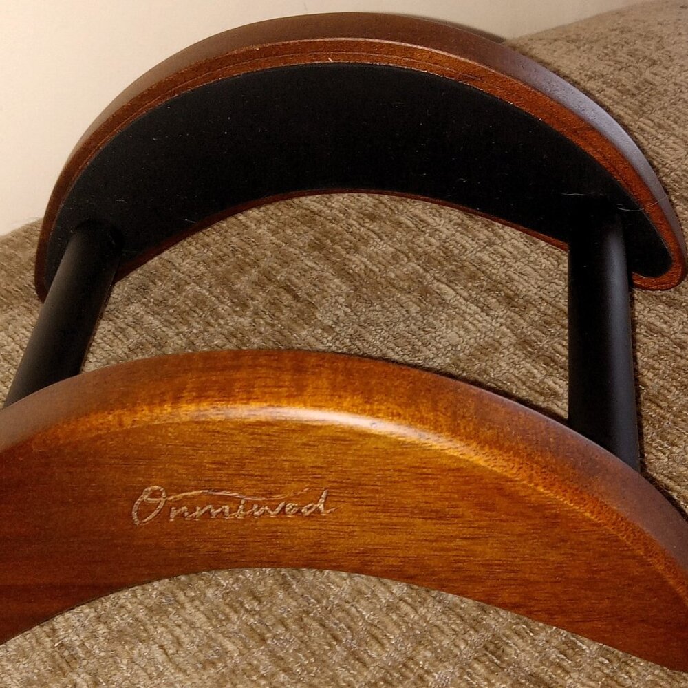 Onmiwood Acoustic Guitar Stand, Clip-On Self-Standing Solid Wood - Acacia